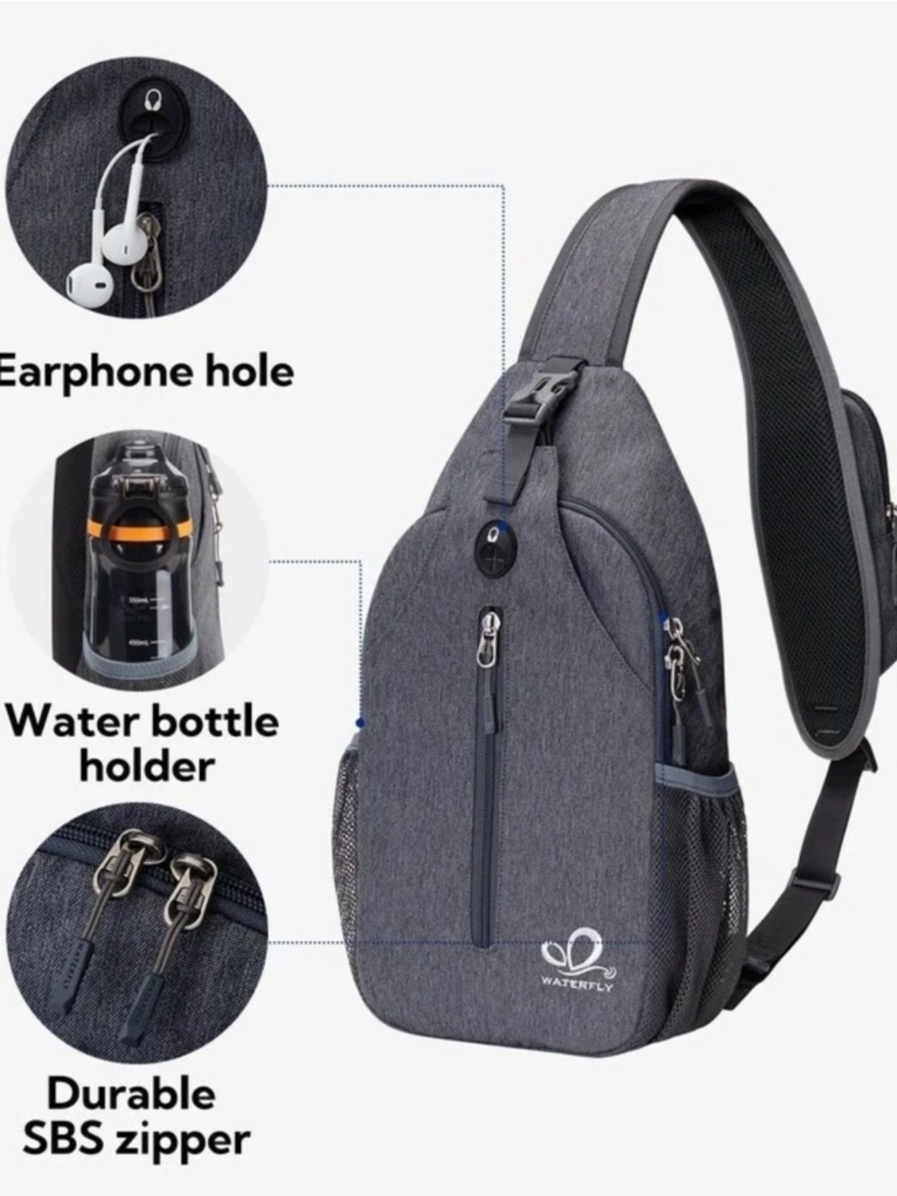 Waterfly Urban Elite 2.0 UltraLight Crossbody Bag